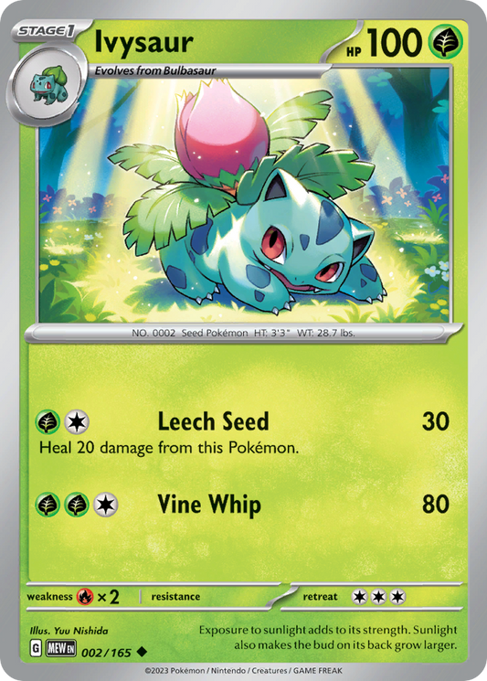 Ivysaur 2/165 Uncommon | 151 | Pokemon Card