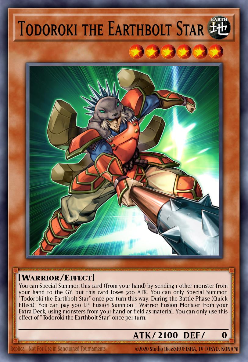 Todoroki the Earthbolt Star - BLCR-EN035 Ultra Rare | Yu-Gi-Oh! Card