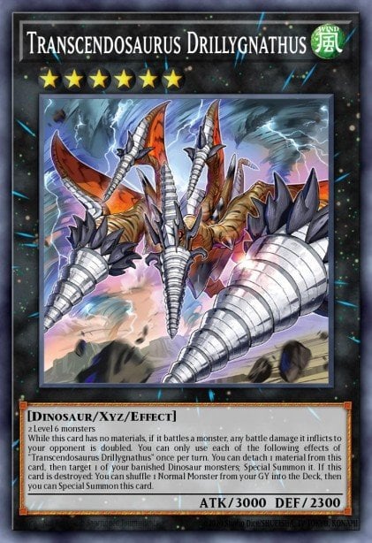 Transcendosaurus Drillygnathus - WISU-EN005 Rare | Yu-Gi-Oh! Card