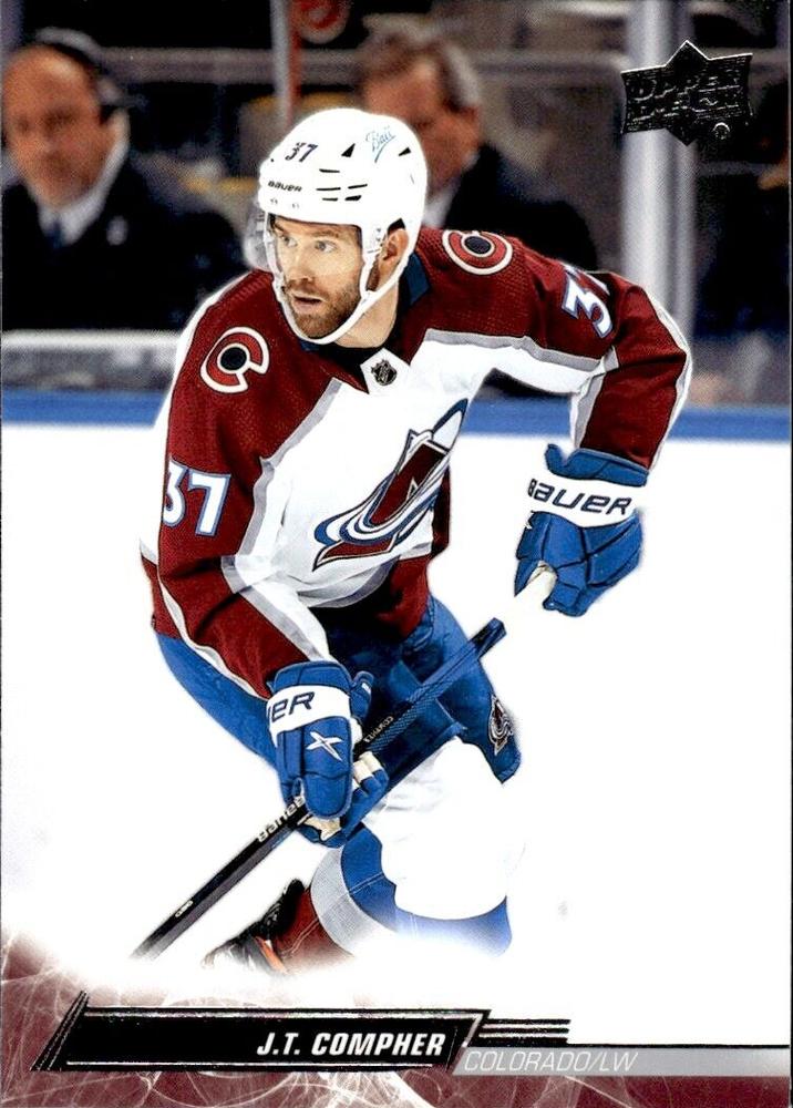 J.T. Compher #44 Colorado Avalanche | 2022-23 Upper Deck | NHL Trading ...