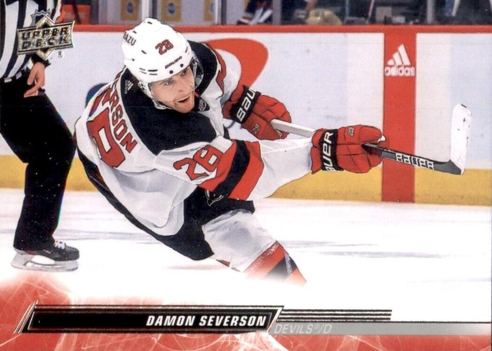 Damon Severson #111 New Jersey Devils | 2022-23 Upper Deck | NHL Trading Card