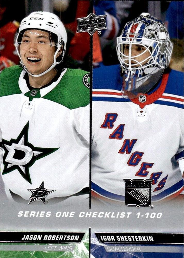 Jason Robertson / Igor Shesterkin 
CL #199 Dallas Stars / New York Rangers | 2022-23 Upper Deck | NHL Card