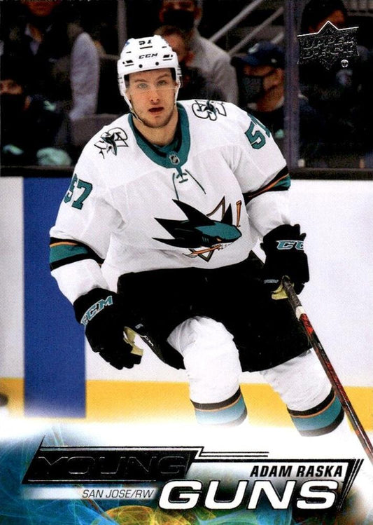 Adam Raska 
YG, RC #232 San Jose Sharks | 2022-23 Upper Deck | NHL Trading Card