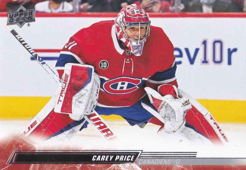 Carey Price #347 Montreal Canadiens | 2022-23 Upper Deck | NHL Trading Card