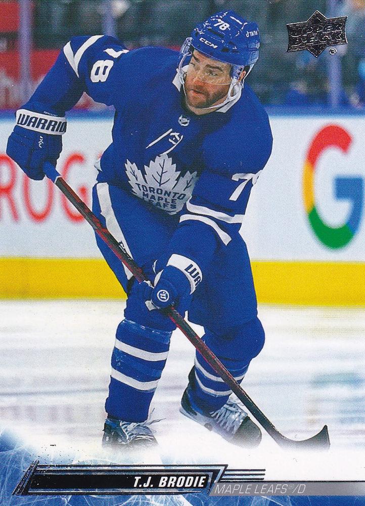 T.J. Brodie #422 Toronto Maple Leafs | 2022-23 Upper Deck | NHL Trading Card