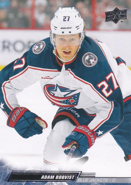 Adam Boqvist #543 Columbus Blue Jackets | 2022-23 Upper Deck | NHL Trading Card