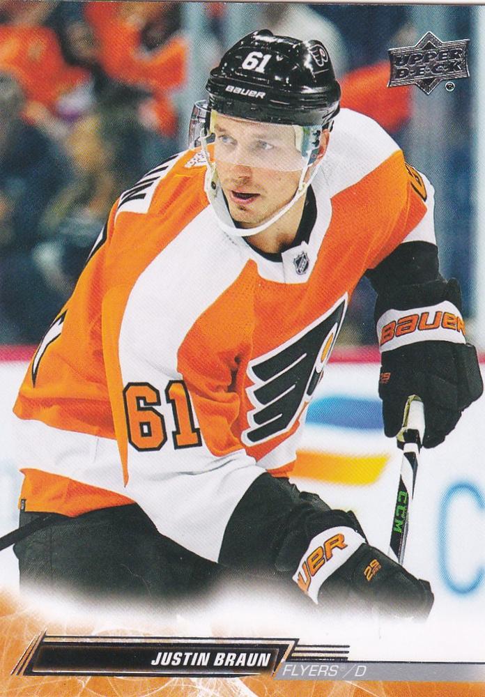 Justin Braun #605 Philadelphia Flyers | 2022-23 Upper Deck | NHL Trading Card