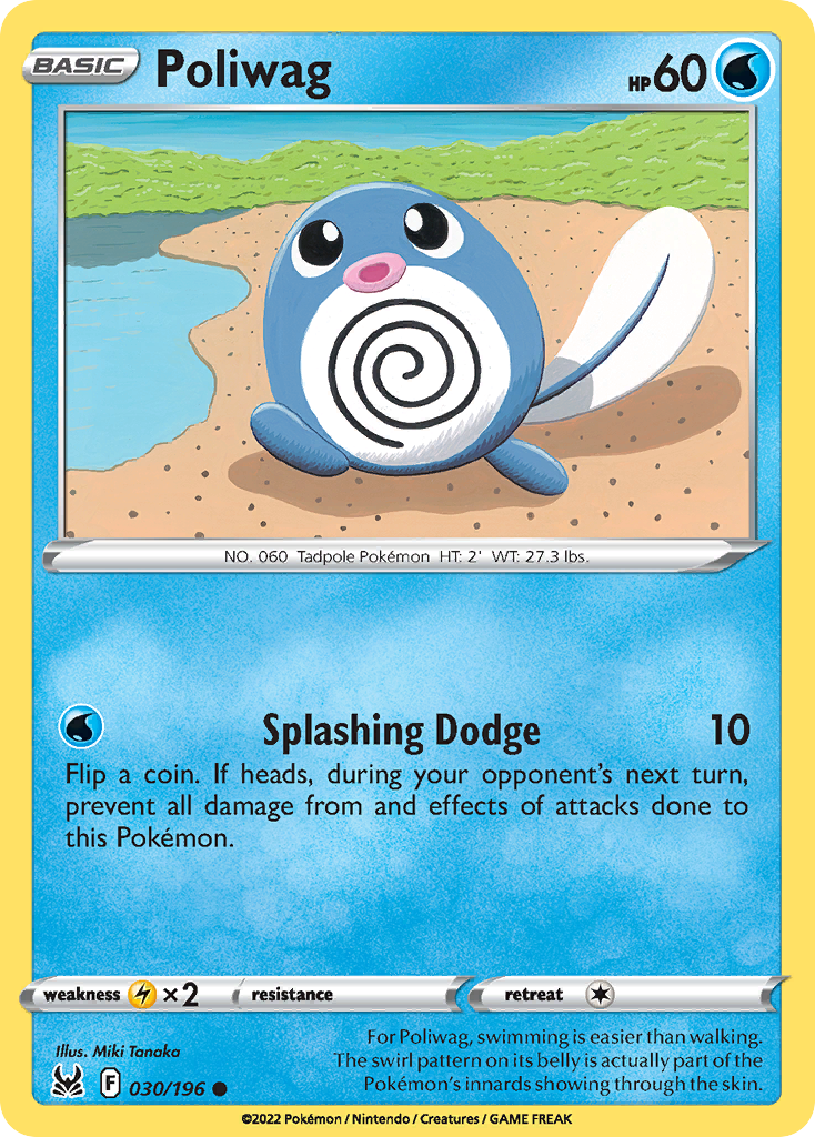 Poliwag 30/196 Common | Lost Origin | Pokemon Card