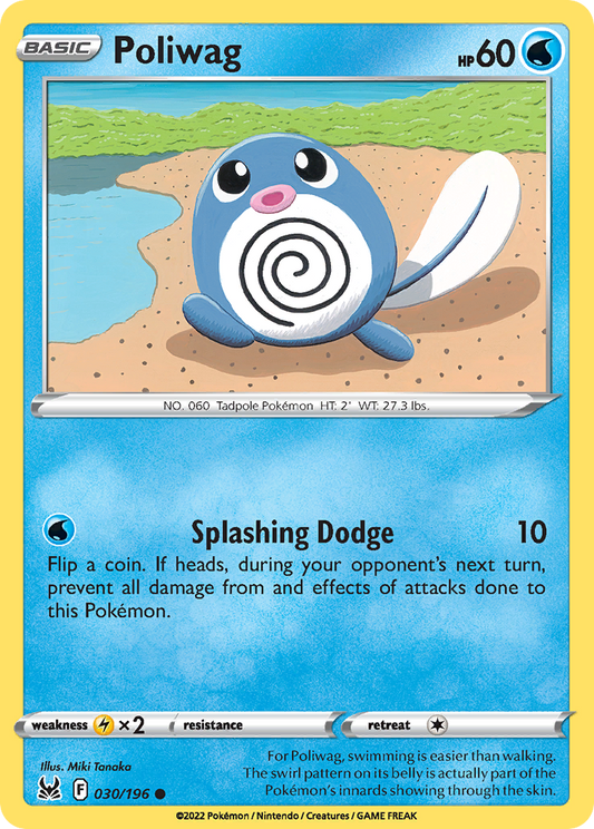 Poliwag 30/196 Common | Lost Origin | Pokemon Card