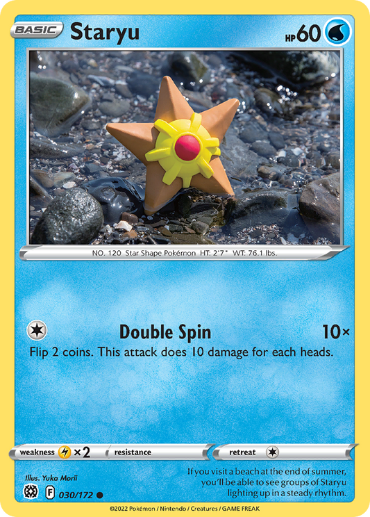 Staryu 30/172 Common | Brilliant Stars | Pokemon Card