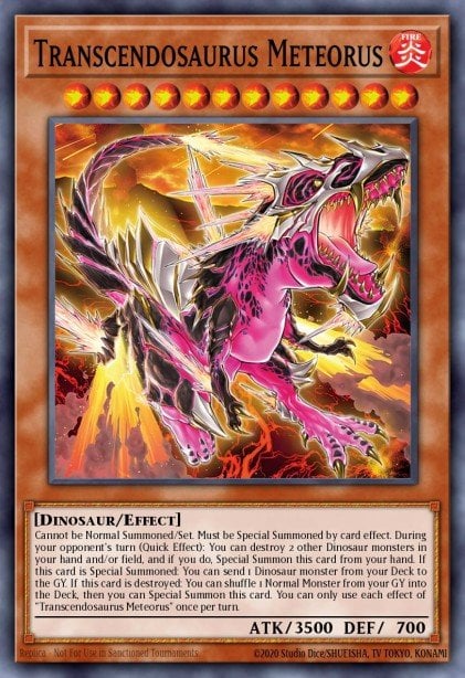 Transcendosaurus Meteorus - WISU-EN002 Super Rare | Yu-Gi-Oh! Card