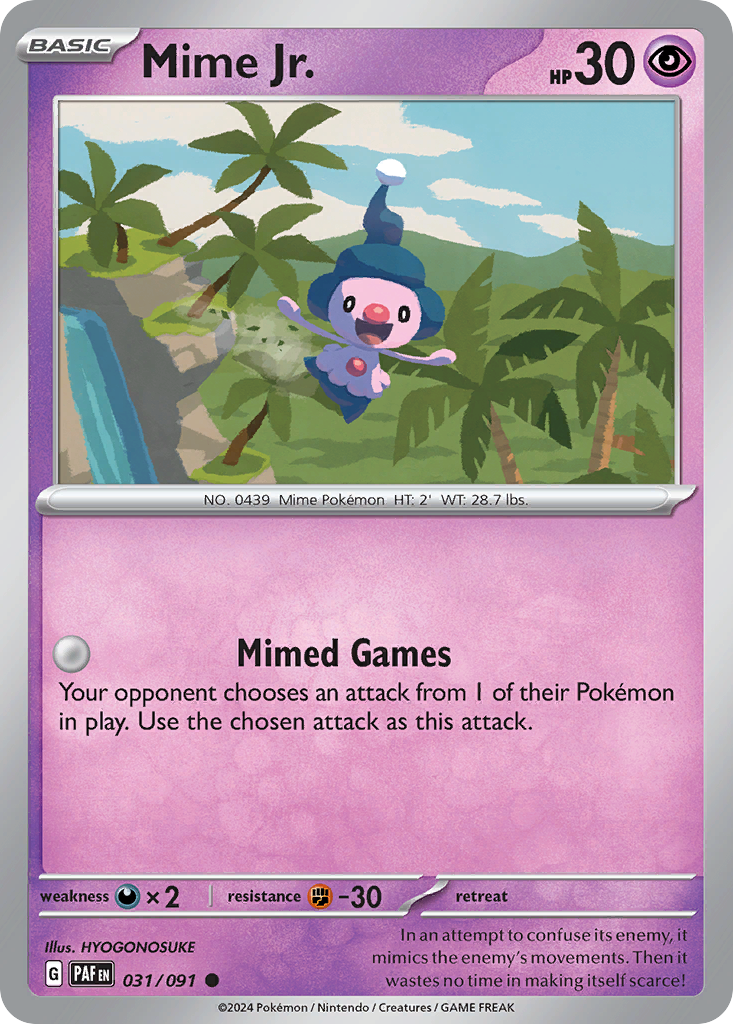 Mime Jr. 31/91 Common | Paldean Fates | Pokemon Card