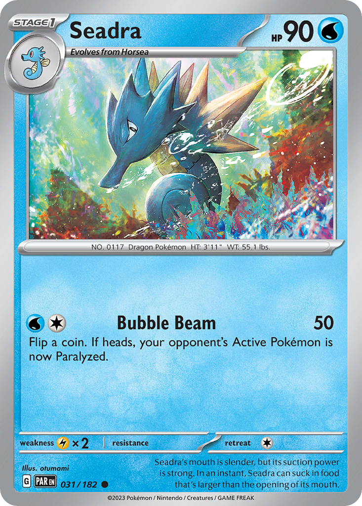 Seadra 31/182 Common | Paradox Rift | Pokemon Card