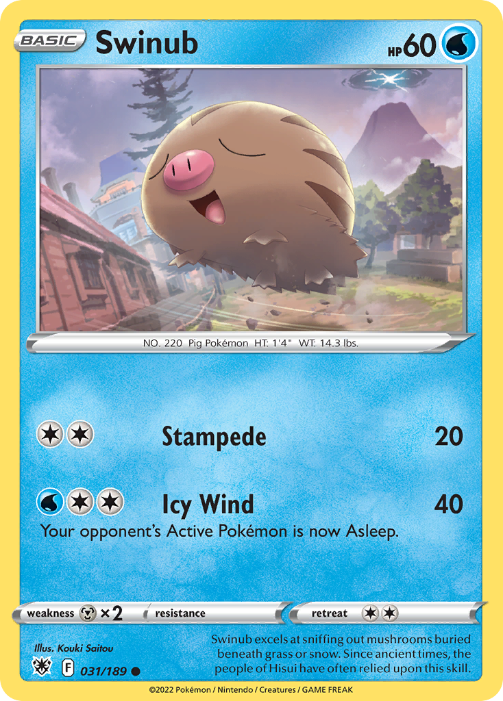 Swinub 31/189 Common | Astral Radiance | Pokemon Card