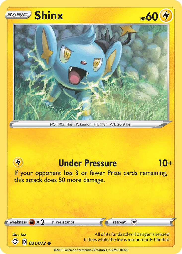 Shinx 31/72 Common | Shining Fates | Pokemon Card