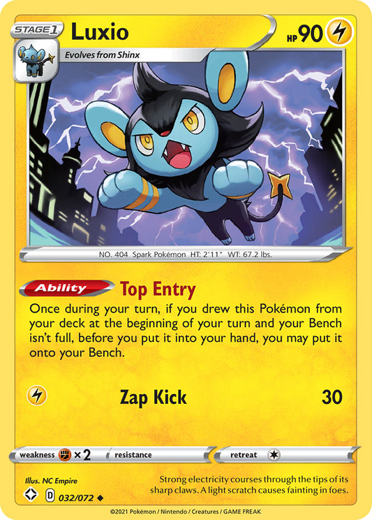 Luxio 32/72 Uncommon | Shining Fates | Pokemon Card