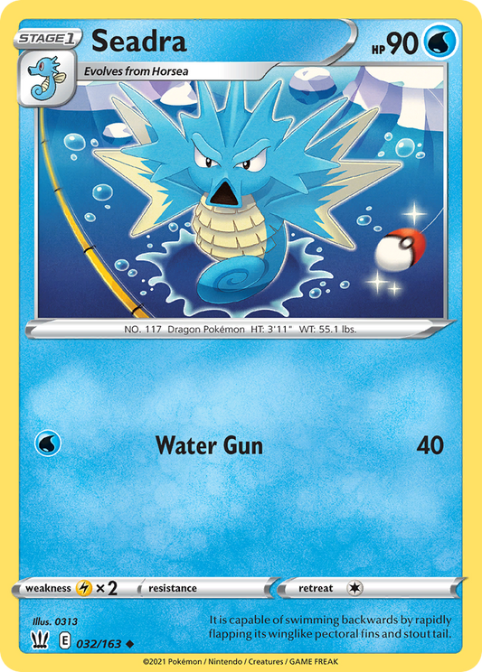 Seadra 32/163 Uncommon | Battle Styles | Pokemon Card