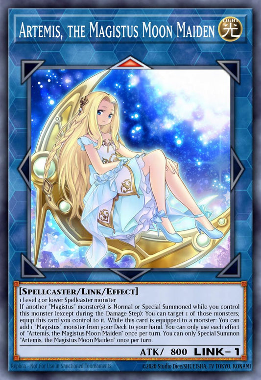 Artemis, the Magistus Moon Maiden - RA01-EN049 Super Rare | Yu-Gi-Oh! Card