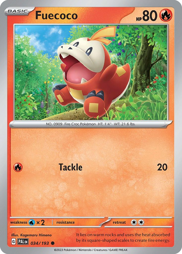 Fuecoco 34/193 Common | Paldea Evolved | Pokemon Card