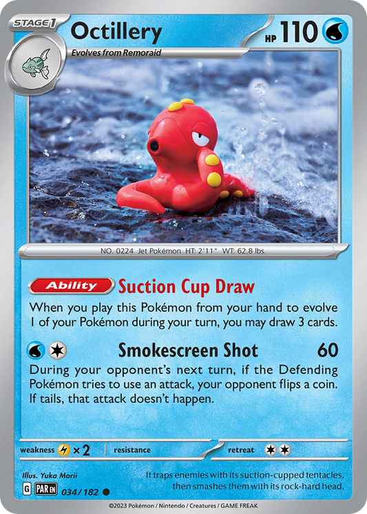 Octillery 34/182 Common | Paradox Rift | Pokemon Card