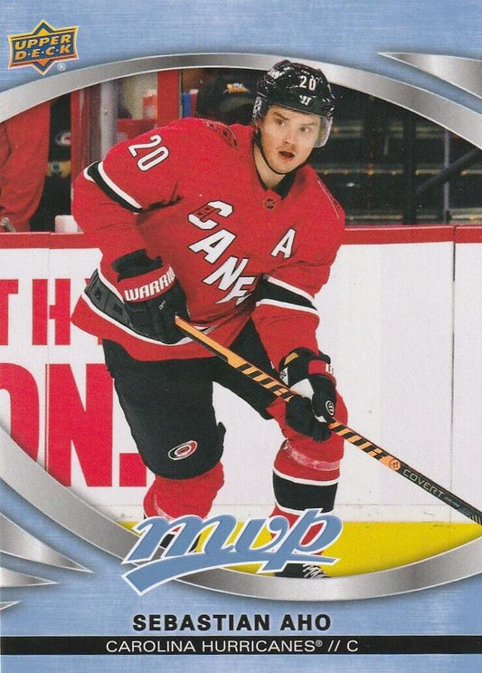 Sebastian Aho #121 Carolina Hurricanes | 2023-24 Upper Deck MVP | NHL Card