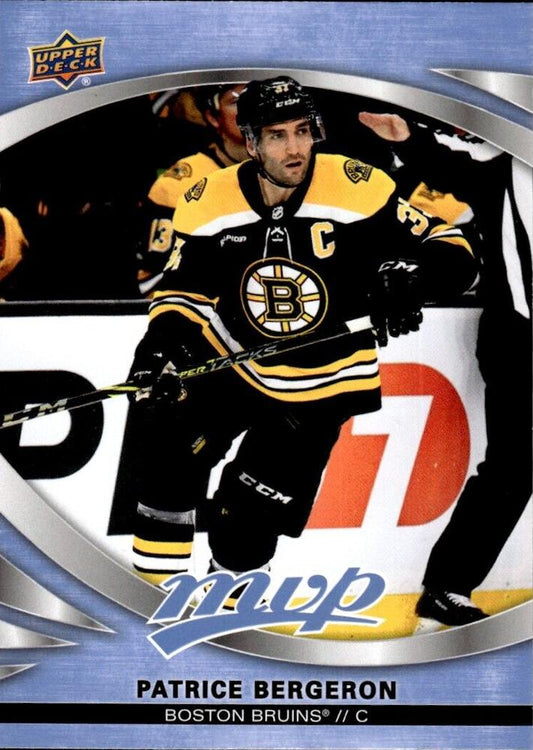 Patrice Bergeron #195 Boston Bruins | 2023-24 Upper Deck MVP | NHL Trading Card