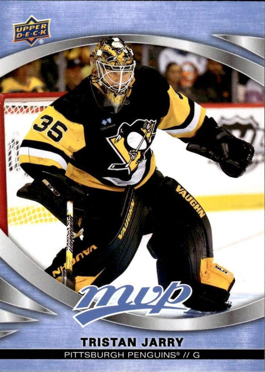 Tristan Jarry 
SP #208 Pittsburgh Penguins | 2023-24 Upper Deck MVP | NHL Card