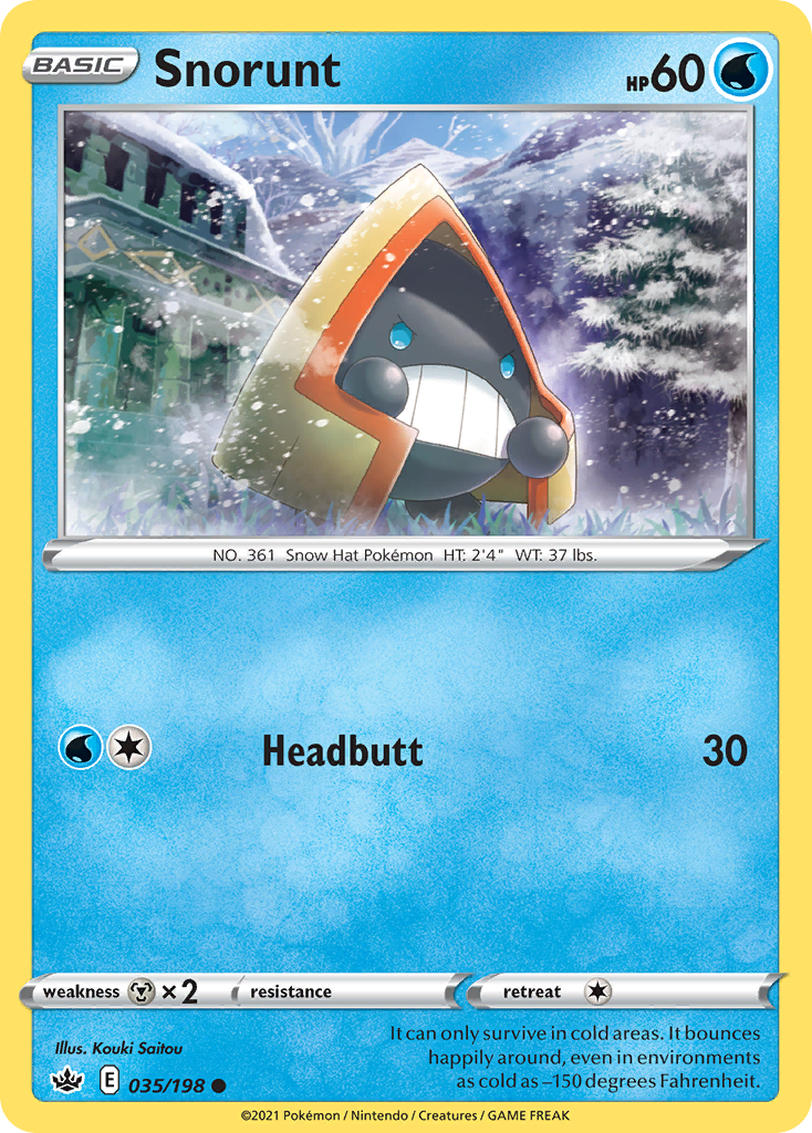 Snorunt 35/198 Common | Chilling Reign | Pokemon Card