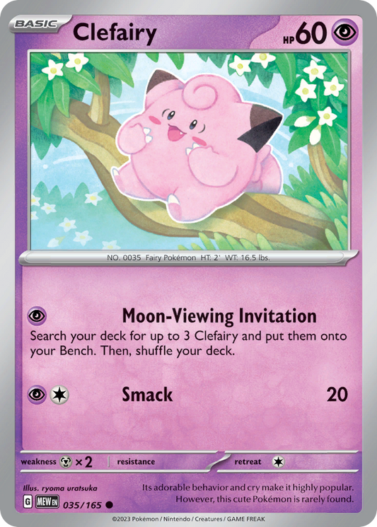 Clefairy 35/165 Common | 151 | Pokemon Card