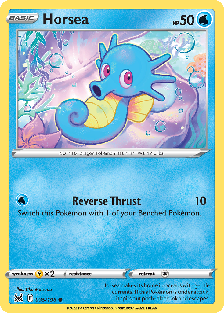 Horsea 35/196 Common | Lost Origin | Pokemon Card