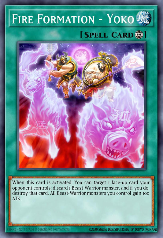 Fire Formation - Yoko - FIGA-EN030 Super Rare | Yu-Gi-Oh! Card