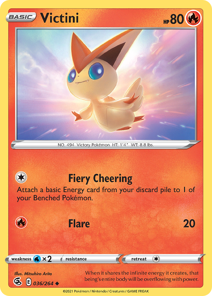 Victini 36/264 Uncommon | Fusion Strike | Pokemon Card