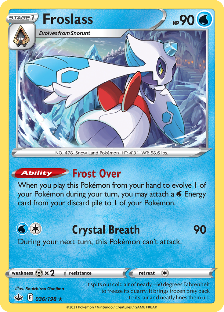 Froslass 36/198 Rare Holo | Chilling Reign | Pokemon Card