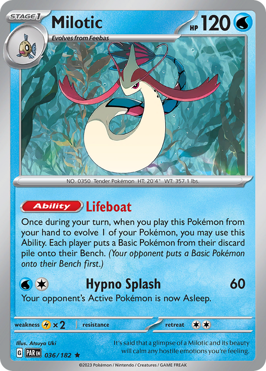 Milotic 36/182 Rare Holo | Paradox Rift | Pokemon Card