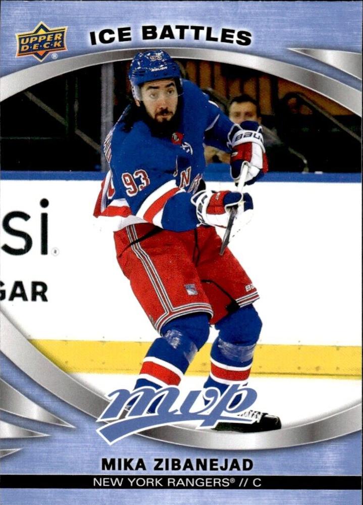 Mika Zibanejad #5 New York Rangers | 2023-24 Upper Deck MVP - Ice Battles | NHL Card