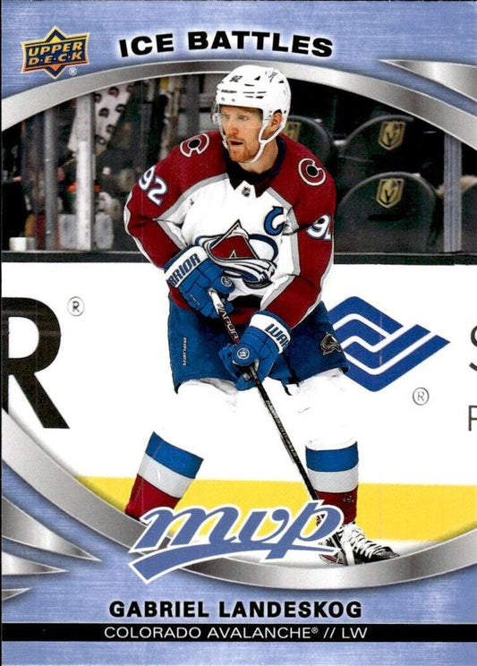 Gabriel Landeskog #28 Colorado Avalanche | 2023-24 Upper Deck MVP - Ice Battles | NHL Card