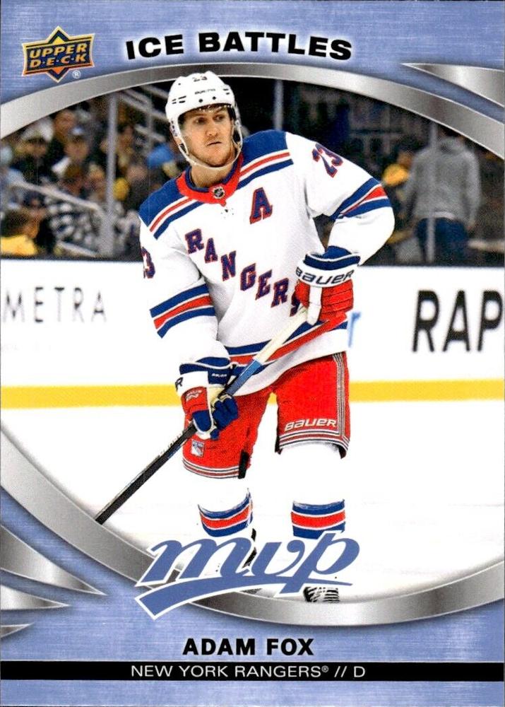 Adam Fox #34 New York Rangers | 2023-24 Upper Deck MVP - Ice Battles | NHL Card