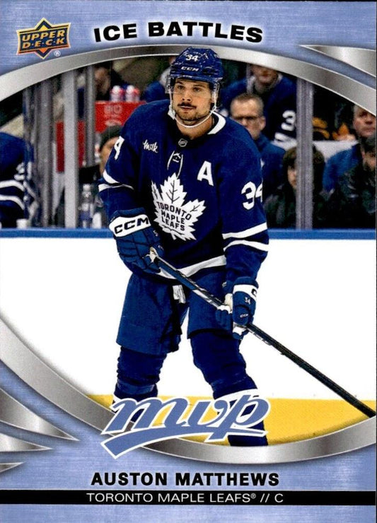 Auston Matthews #53 Toronto Maple Leafs | 2023-24 Upper Deck MVP - Ice Battles | NHL Card