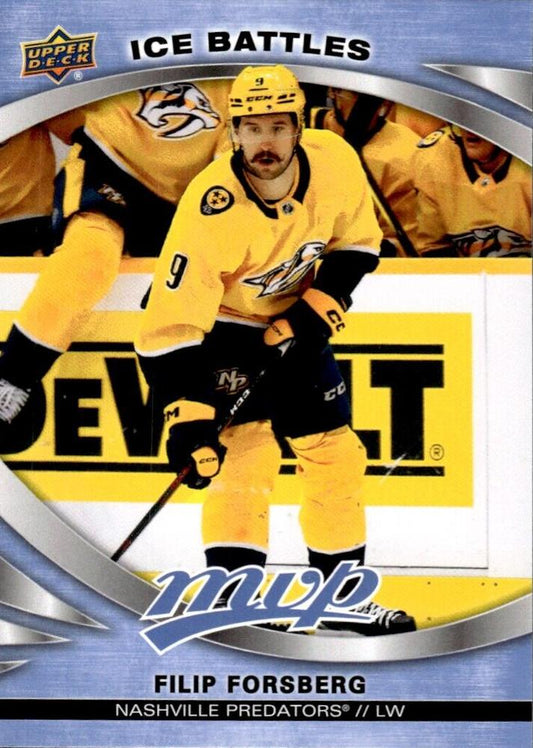 Filip Forsberg #56 Nashville Predators | 2023-24 Upper Deck MVP - Ice Battles | NHL Card