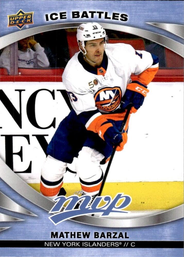 Mathew Barzal #58 New York Islanders | 2023-24 Upper Deck MVP - Ice Battles | NHL Card