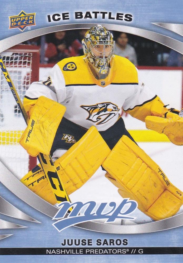 Juuse Saros #181 Nashville Predators | 2023-24 Upper Deck MVP - Ice Battles | NHL Card