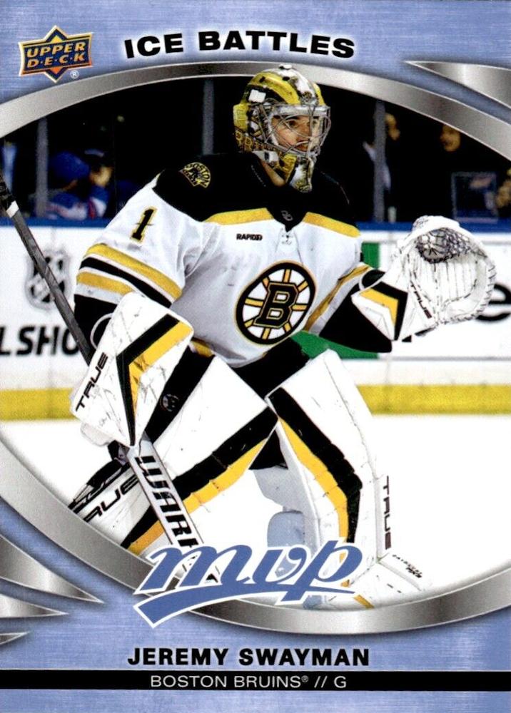 Jeremy Swayman #220 Boston Bruins | 2023-24 Upper Deck MVP - Ice Battles | NHL Card