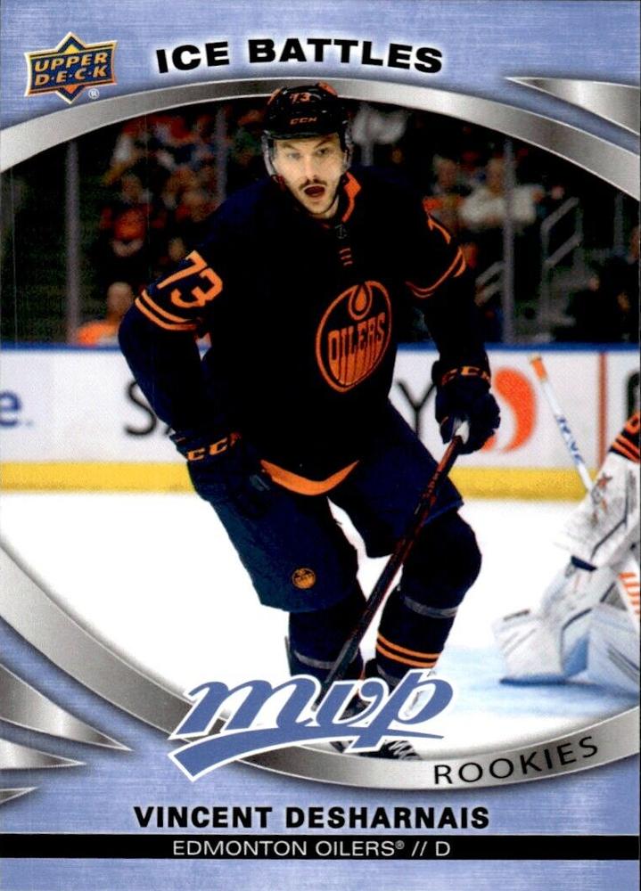 Vincent Desharnais 
ROO #221 Edmonton Oilers | 2023-24 Upper Deck MVP - Ice Battles | NHL Card