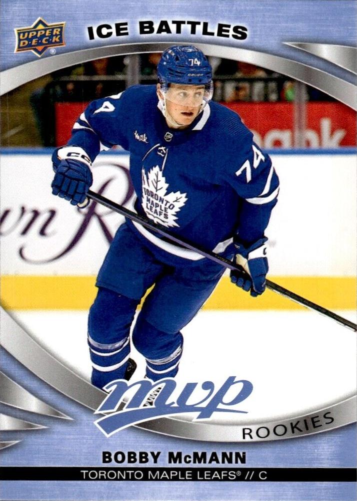 Bobby McMann 
ROO #222 Toronto Maple Leafs | 2023-24 Upper Deck MVP - Ice Battles | NHL Card