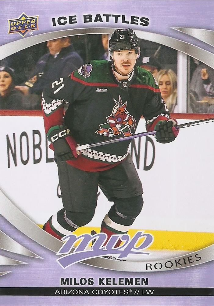 Milos Kelemen 
ROO #230 Arizona Coyotes | 2023-24 Upper Deck MVP - Ice Battles | NHL Card