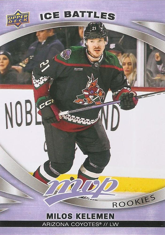 Milos Kelemen 
ROO #230 Arizona Coyotes | 2023-24 Upper Deck MVP - Ice Battles | NHL Card