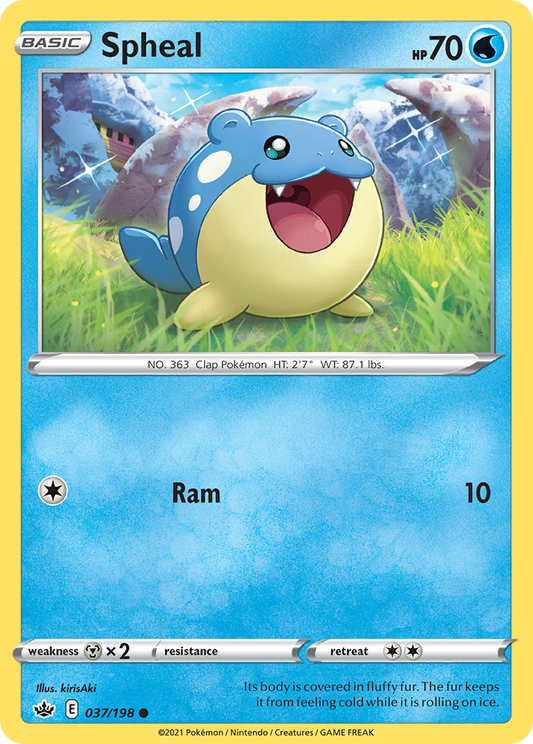 Spheal 37/198 Common | Chilling Reign | Pokemon Card