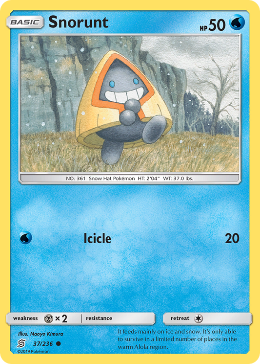 Snorunt 37/236 Common | Unified Minds | Pokemon Card