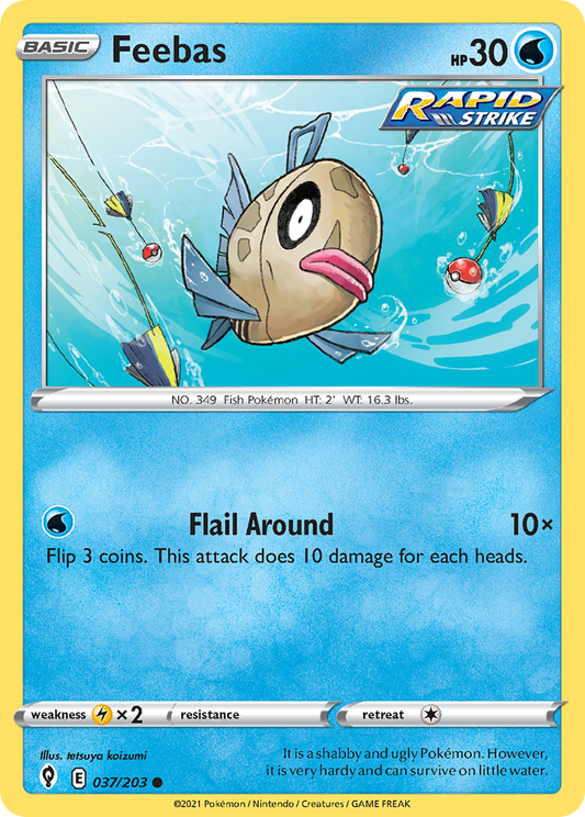 Feebas 37/203 Common | Evolving Skies | Pokemon Card