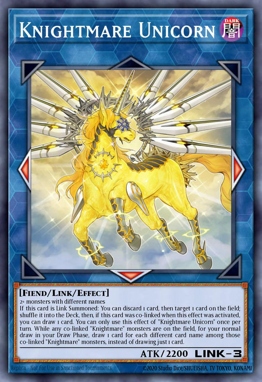 Knightmare Unicorn - RA01-EN043 PlScR | Yu-Gi-Oh! Card